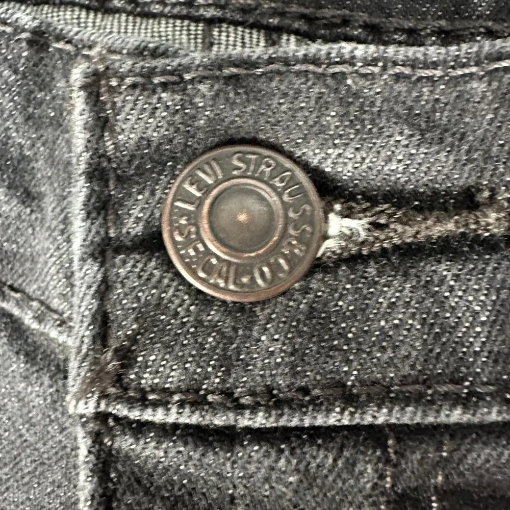 Levi's 505 Men's Straight Leg Jeans Black Wash Denim 36x30 Regular Fit